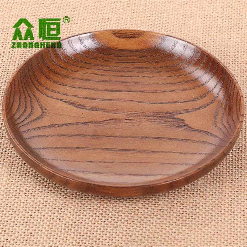 Деревянные тарелки лапша натуральный узор ель примитивный Эко-дружественный сплошной цвет красивый пивной рисовый дом тонкой ручной работы