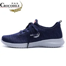 Crocodile Original Men Sneakers 2018Summer Leisure Athletic Flat Drive Sport Shoes for Men’s Light Fabric Jogging Running Shoes