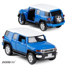 Новинка 1:32 Toyota FJ Cruiser модель автомобиля литая под давлением металлическая машина модель игрушки с откатной спинкой для детей подарочная игрушка