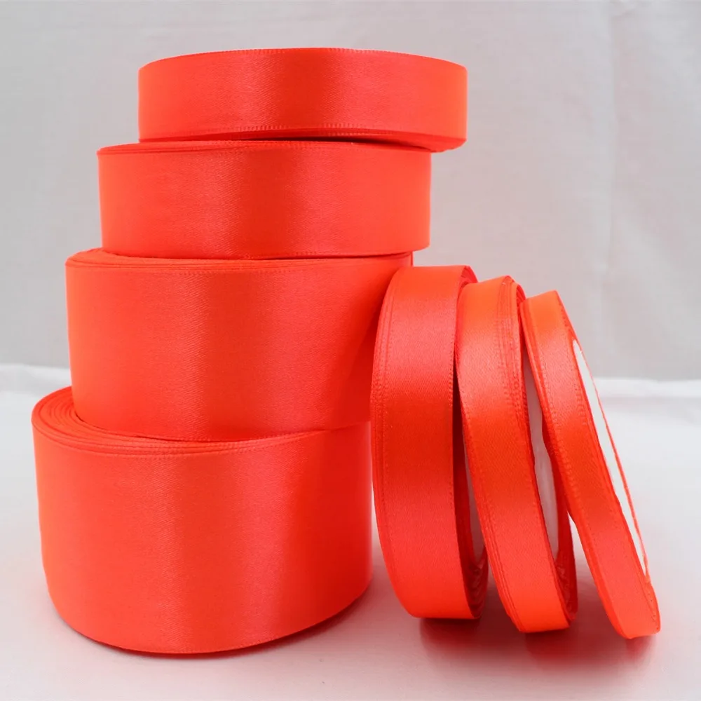 023 ,free shipping Wholesale 25 Yards Silk Satin Ribbon , Wedding