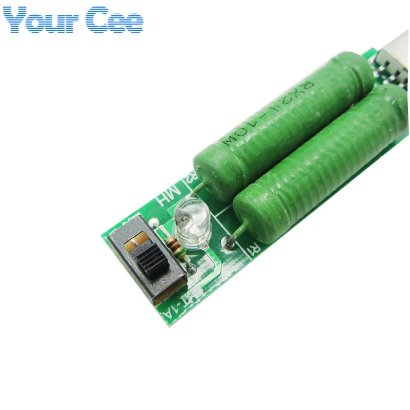 USB мини разрядный нагрузочный резистор 2A/1A с переключателем 1A зеленый светодиод 2A
