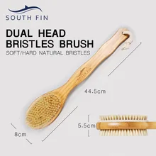 Принадлежности для купания скраб для тела ремонт массаж крепкий и тонкий натуральный белый свиная щетина 2 в 1 уход за телом массаж бамбуковая щетка
