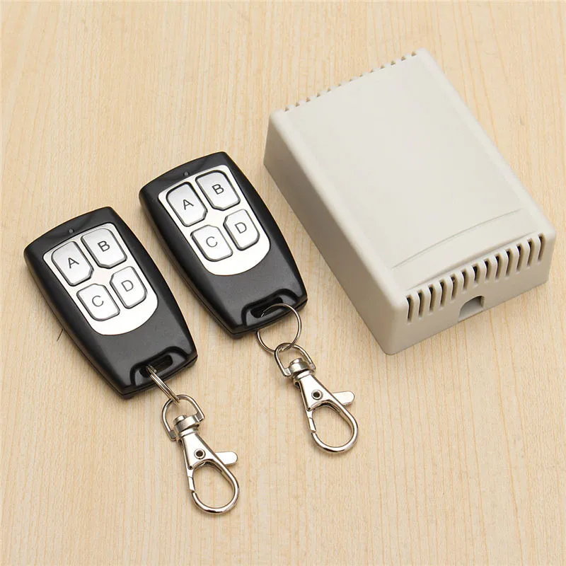 

SWILET 1Set 12V 4CH 200M Wireless Remote Control Switch Transceiver Relay Switches With 2 Receiver For Autonomous Control