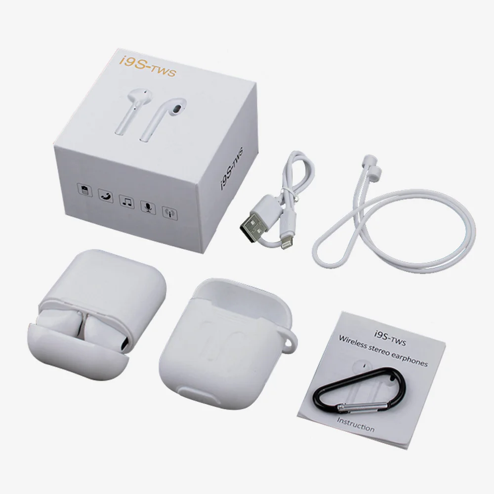 

i9 i9S TWS Ture Wireless Earphone Mini Bluetooth 5.0 Stereo Sports Earbud Headset With Mic for IPhone Android Huawei earphone