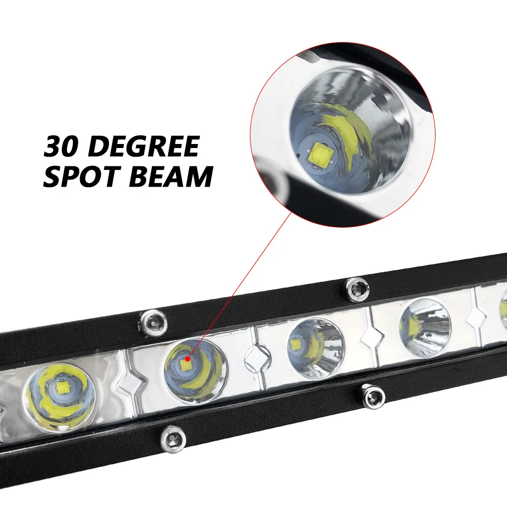 2 шт. 1" 36 Вт светодиодный световой бар 12 в 24 В точечный рабочий свет луч для внедорожных автомобильных фар мотоцикла 4x4 SUV рампа ATV автомобильная лампа для вождения