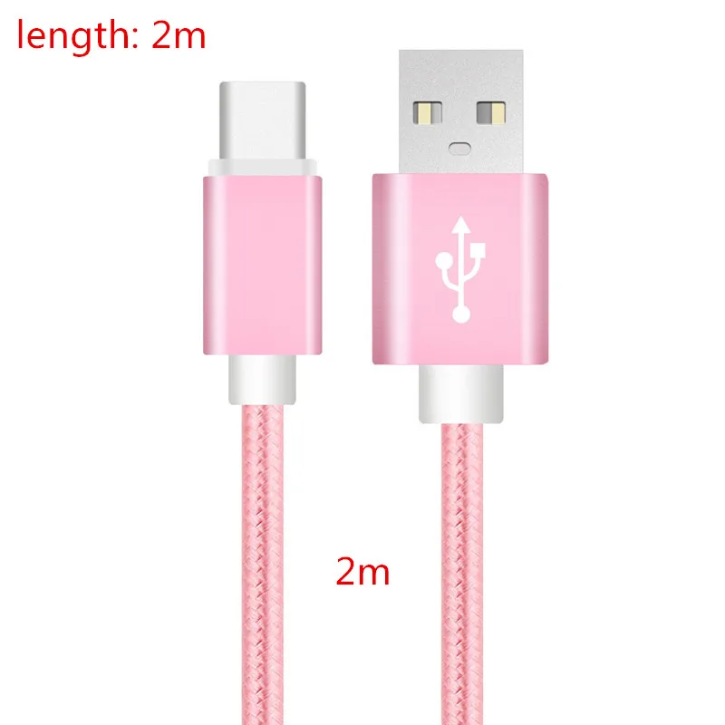 ROSE 2M Type-C USB 3,1 Тип C синхронизации данных и зарядный кабель для samsung A50 S9 S10 UMiDIGI Z Pro UMI Z, для huawei P30 Pro P20 lite USB-C Зарядное устройство - Тип штекера: ROSE 2M Type-C