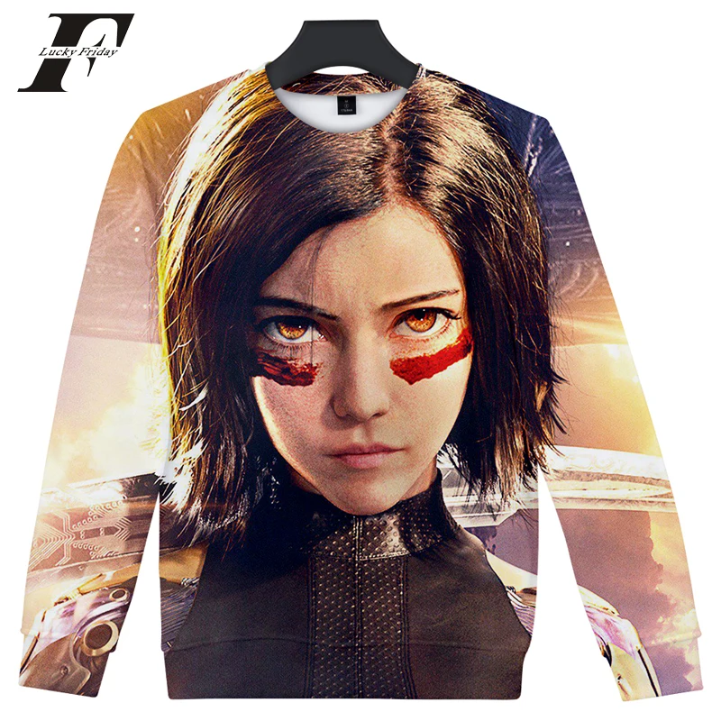 Bts 2019 Alita битва худи с рисунком ангела кофты для женщин Повседневное аниме негабаритных S костюмы 2019hit хоп одежда с длинными рукавами