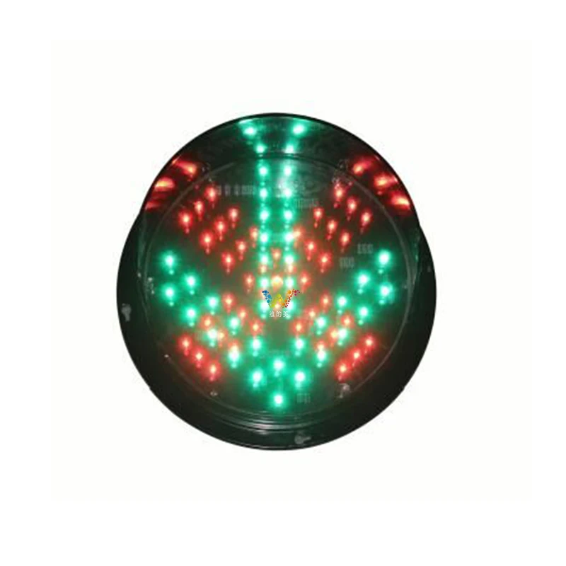 

200mm red cross green arrow LED traffic light module DC12V or DC24V LED traffic signal light replacement parking lots