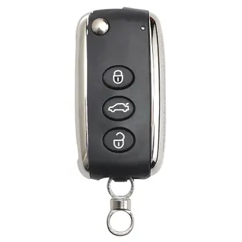 

KEYECU New Replacement Uncut Folding Remote Car Key Shell Case Fob 3 Button for Bentley