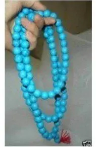 

Charming turquoise 108 prayer beads necklace Fashion Free shipping
