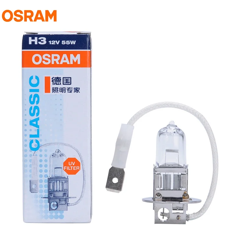 OSRAM H1 H3 H4 H7 3200K 12V оригинальные запчасти, головной светильник, противотуманная фара, Автомобильная галогенная лампа OEM, автомобильная лампа, сделано в Китае 1X