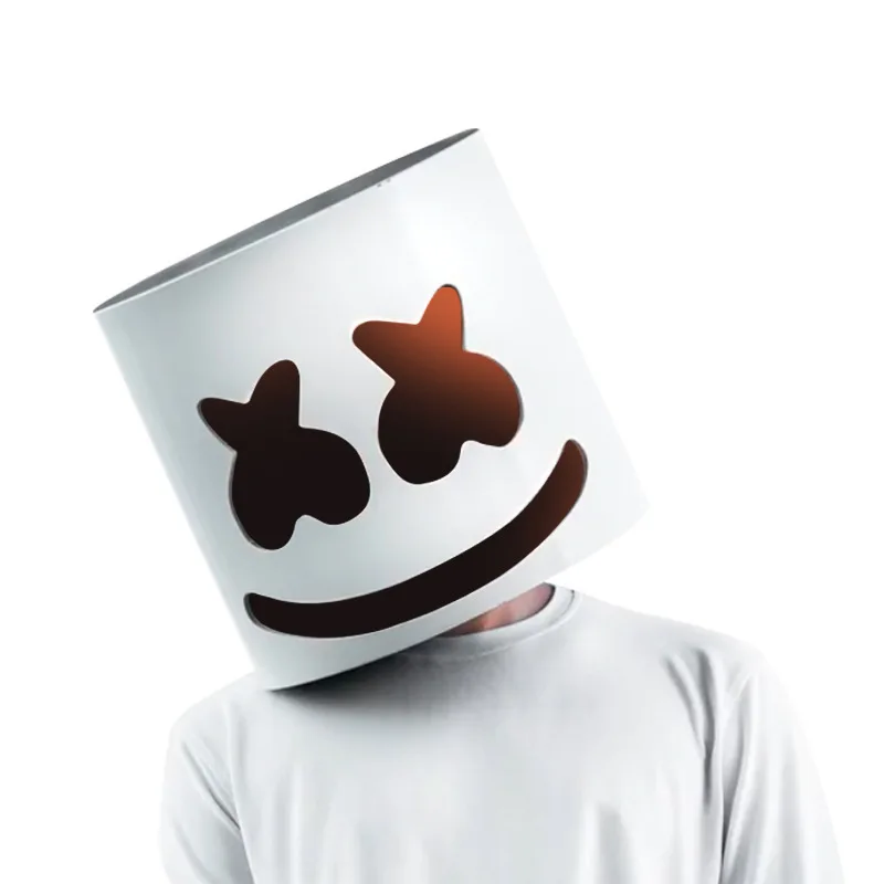 Marshmello Kap Set Hoed Hoofddeksel Honderd 100DJ Marshmallow Helm Masker  Muziek Festival Bar Shine Sfeer Props Haar Sieraden|Hair Jewelry| -  AliExpress