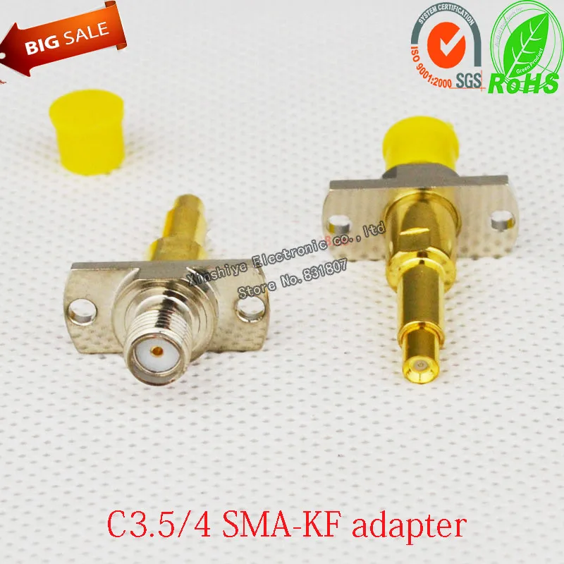 

SWF/SMA test probe for mobile testing device C3.5mm/4mm Flat type to SMA-KF Screw Bore Mobile Phone RF Coaxial Test Head Adapter