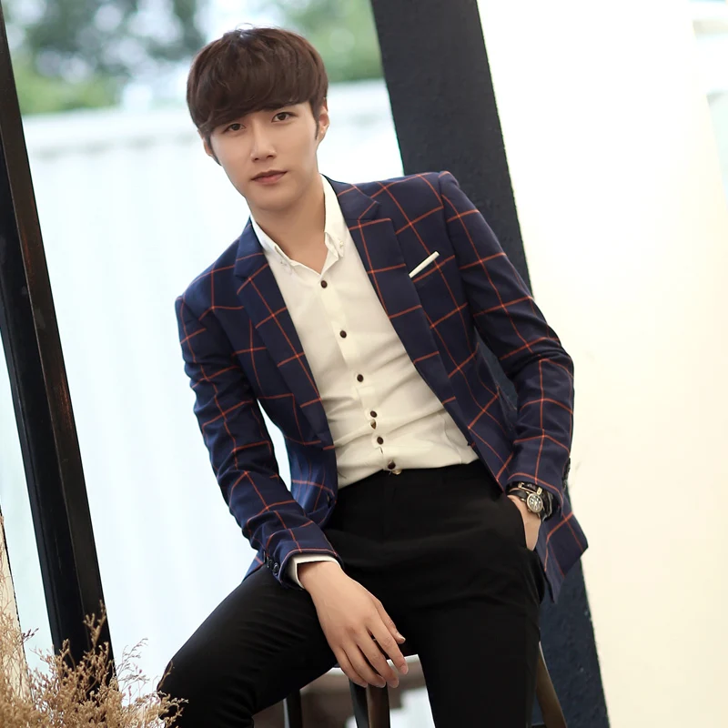 2022 new Men s handsome fashion small suit  jacket suits  