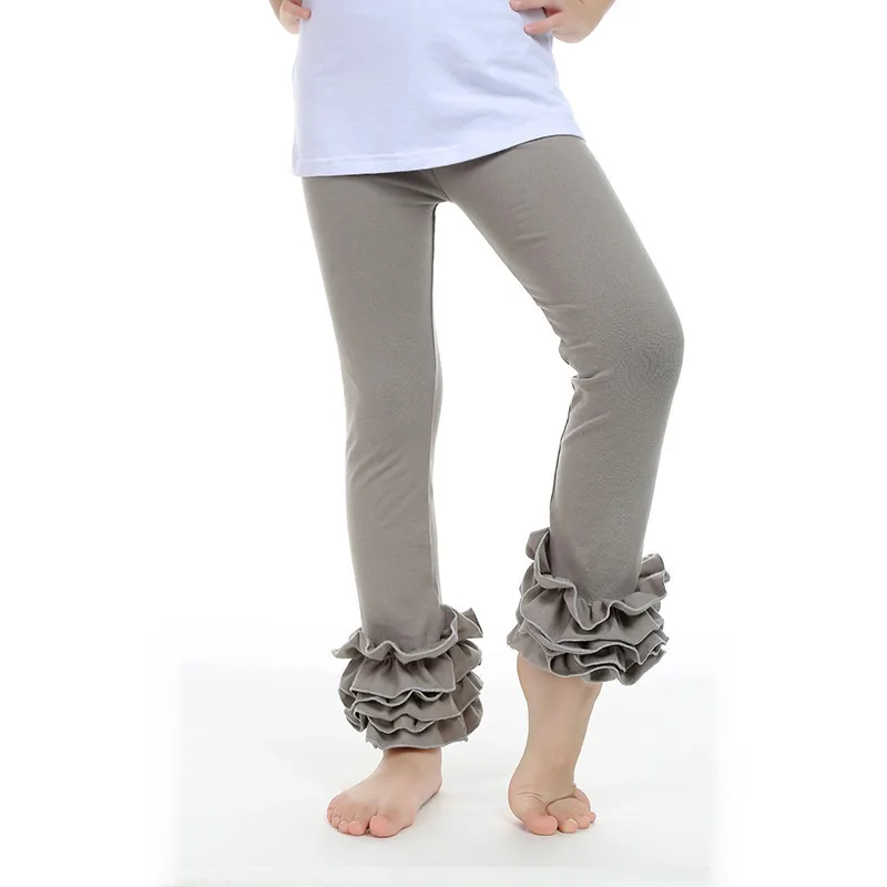kaiya 1 шт. детская одежда для девочек Классические леггинсы для малышей штаны для девочек с рюшами для маленьких девочек зимние леггинсы детские леггинсы