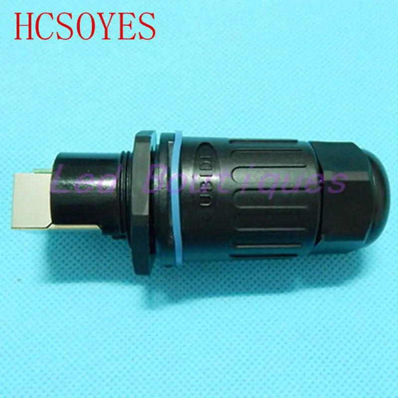 

100 pairs waterproof RJ45 socket panel mount connector