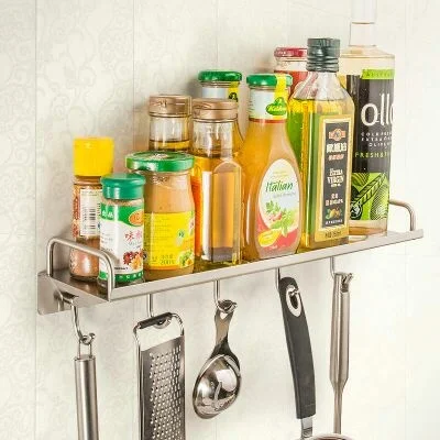  304 stainless Steel Kitchen seasoning Soy Sauce bottle containing Wall Hole bathroom toilet Hook LU - 32919336399