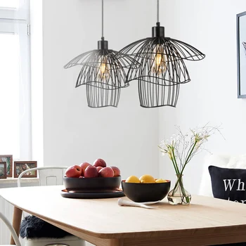 

Retro rustic iron Dining Room Pendant Lights Balcony Corridor Staircase Lamp Modern kitchen Lighting Hall Entrance Porch Lamps