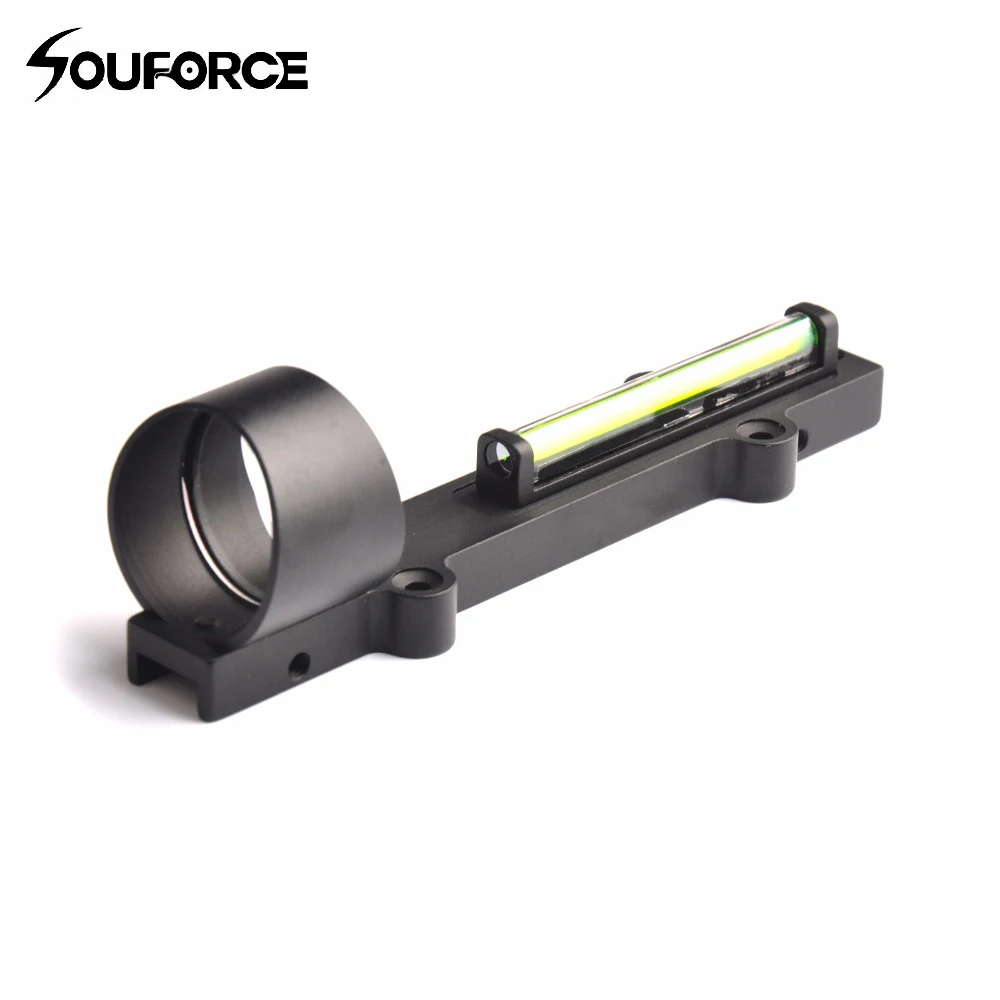 

Tactical 1X27 Green Dot Reflex Sight Fit Waterproof Fiber Optic Suit Shot gun Rib 5.5-10mm Width Rail for Hunting