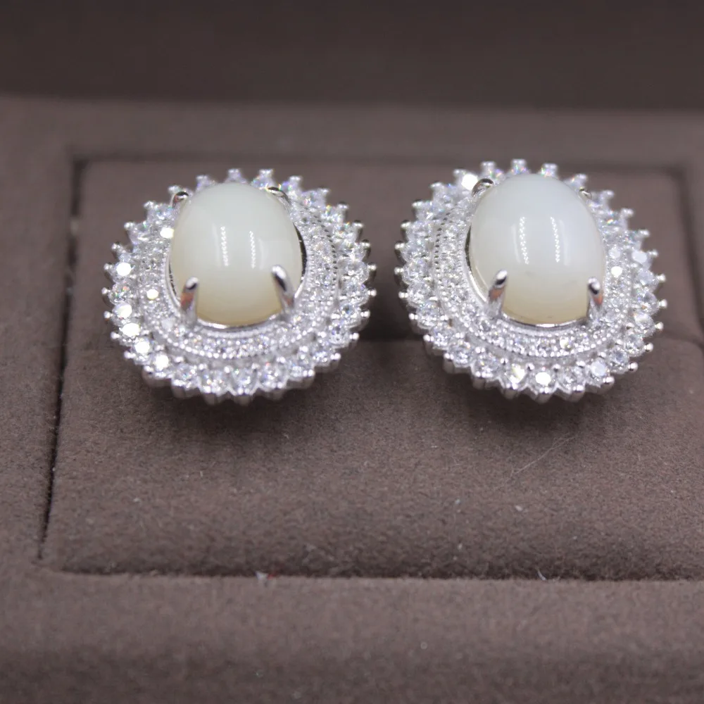 Серьги из чистого серебра S925 пробы гладкие уникальные модные серьги в форме