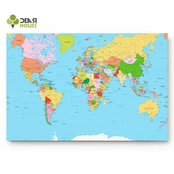 

Dear House Doormat World Map Bathroom Mat Outside Waterproof Shoes Scraper Entryway Rug Home