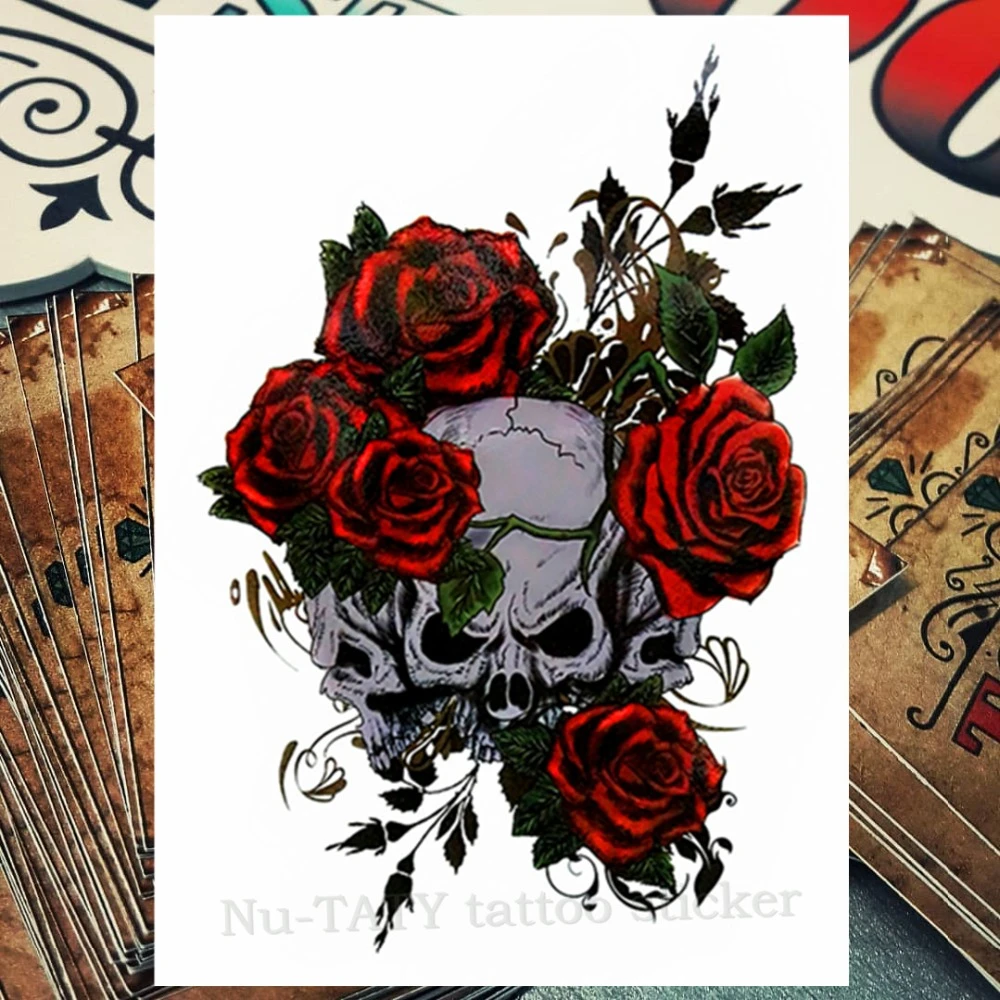 Nu Taty Variasi Tengkorak Sementara Tato Badan Seni Blitz Tato Stiker 21 15 Cm Anti Air Tato Rumah Dekor Stiker Flash Tattoo Stickers Tattoo Stickertatoo Styles Aliexpress