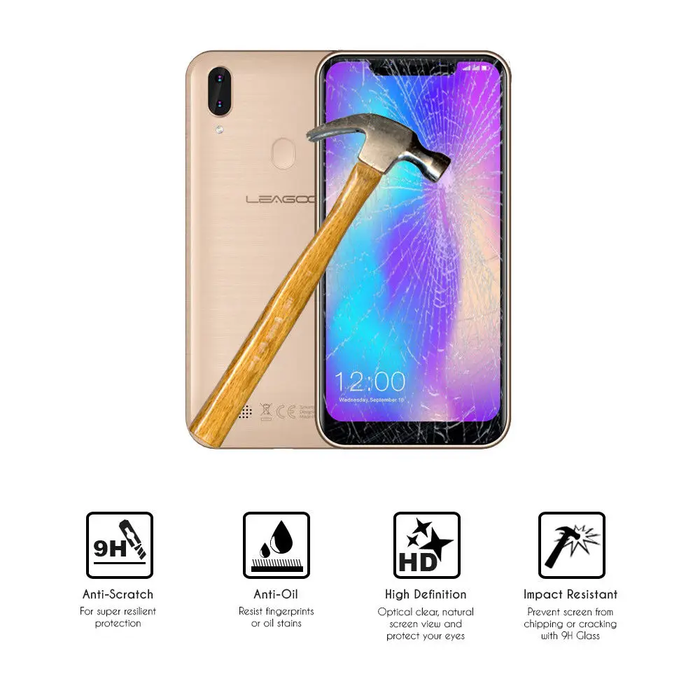 

9H 2.5D Tempered Glass For LEAGOO M11 Screen Protector For LEAGOOM11 M 11 6.18 Inch Protective Case Cover Film