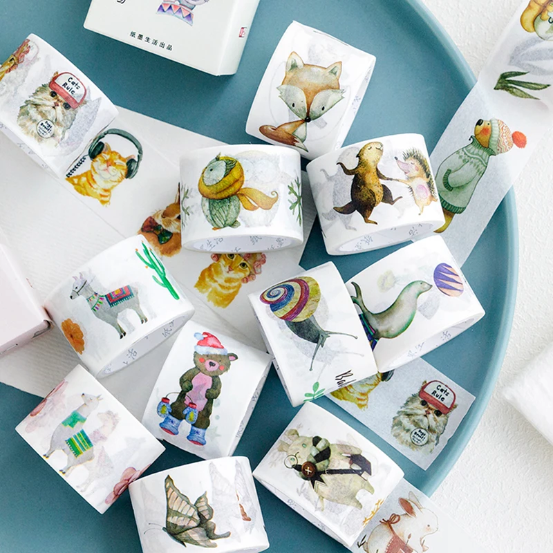 

3 cm x 5 m Forest animal paper washi tape diy scrapbooking diary decoration masking tape adhesive tape kawaii stationery