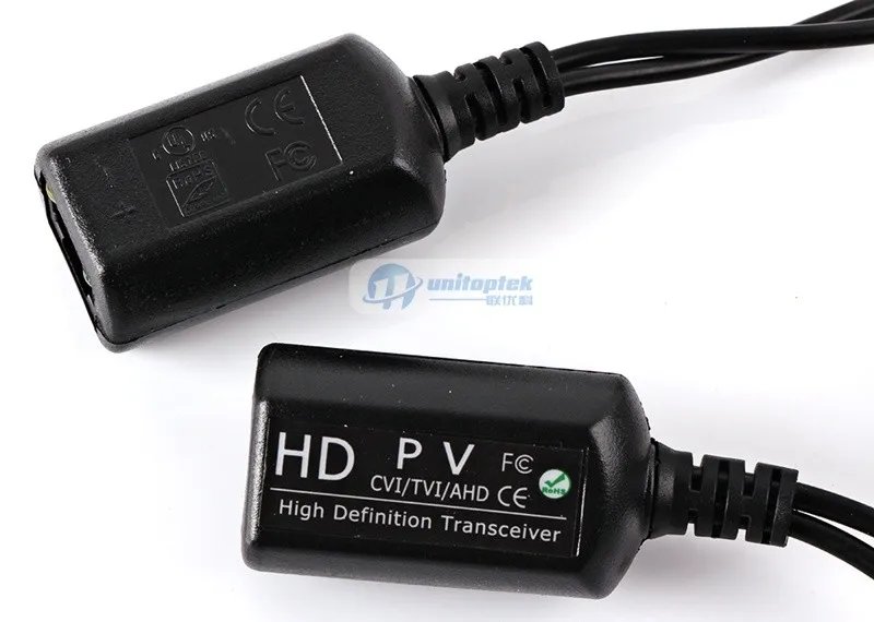 Поддержка приемопередатчика HDCVI/HDTVI/AHD камеры макс. диапазон 700 м, мощность-видео, пассивное (неусиленное) устройство, видео балун