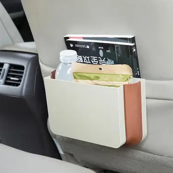 

Car Foldable Hanging Trash Bin Car Interior Organizer Seat Back Organizers Storage Box