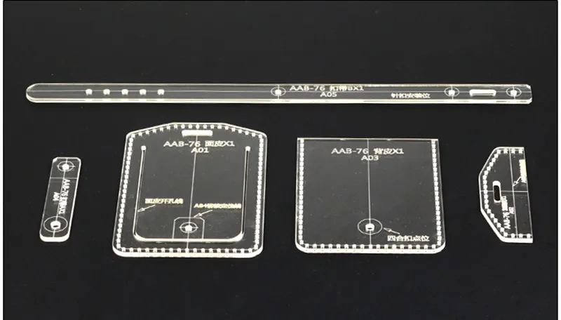 DONYAMY 1 компл. Акриловый кошелек кожа шаблонная модель для карты посылка идентификационная карта шаблон инструменты аксессуар Кошелек