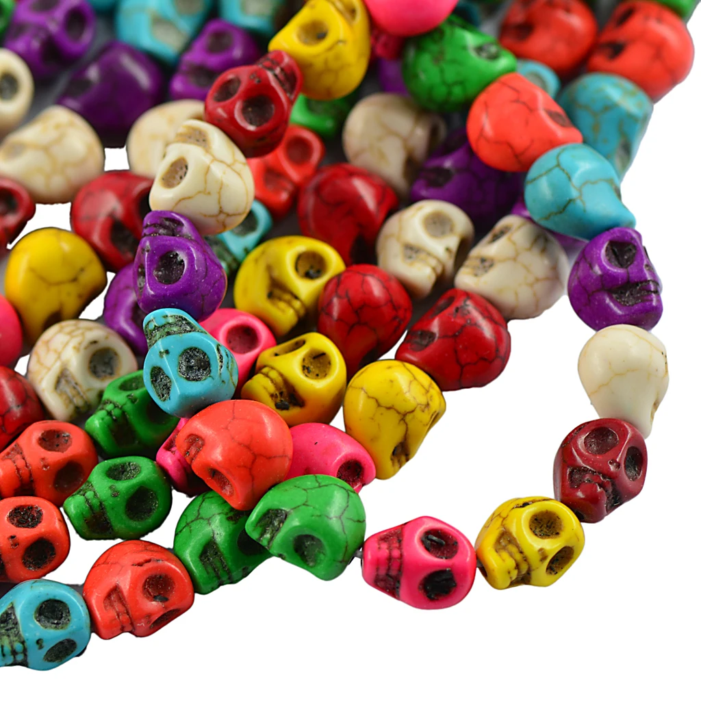 41 шт Howlite Череп разделитель бусины Свободные амулеты подходит изготовление