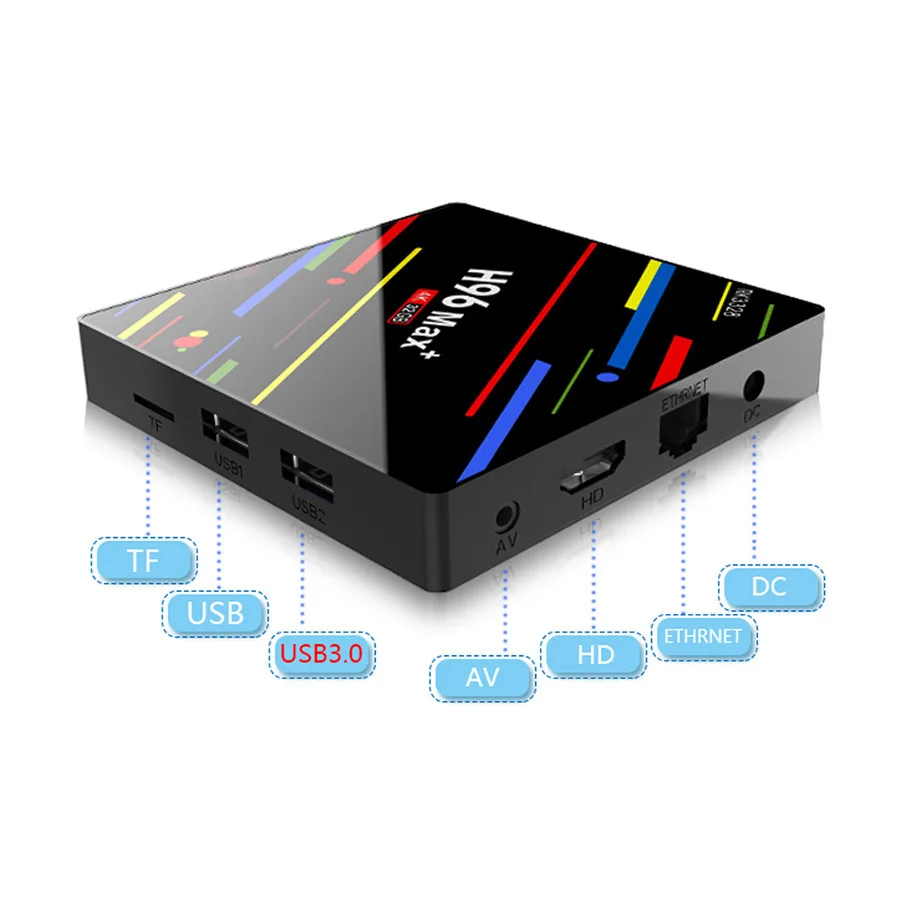 Android 8 1 Smart tv Box H96 Max + Plus RK3328 4 Гб ОЗУ 32 ПЗУ USB 3 0 2 ГГц WiFi телеприставка 3D 4K HD H.265