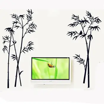 Home Decor New Bamboo DIY Removable Art Wall Sticker Decal Mural Home Room Decor wall sticker Home Deco mirror AU10