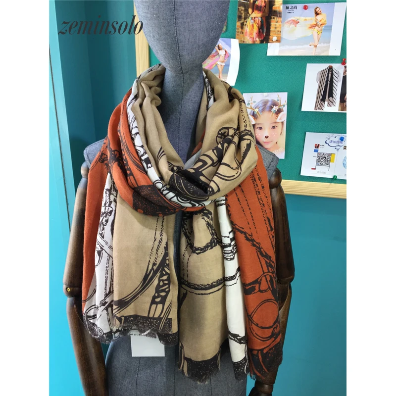 Women Cotton Cashmere Scarves Lady Winter Thicken Scarf Bandana Warm Soft Pashmina Shawls Wraps Stoles Female Wool Long Scarf