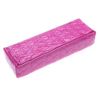 

BUAS New Soft Hand Cushion Pillow And Pad Rest Nail Art Arm Rest Holder Manicure Nail Art Accessories PU Leather Rose Red