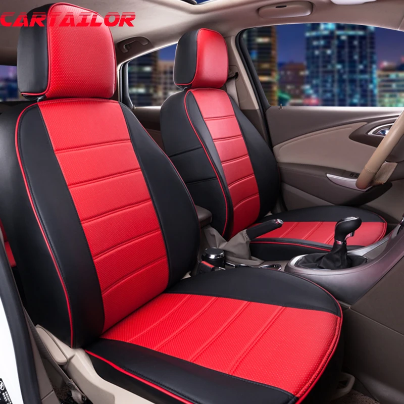 Us 307 02 49 Off Cartailor Artificial Leather Cover Seats Custom Fit For Peugeot 206cc Car Seat Covers Interior Accessories Auto Seat Support Set In