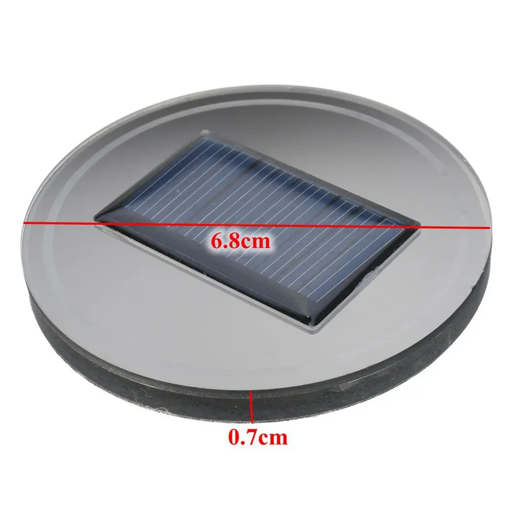 new6.8cm Car Led Solar Cup Holder Car Cup Bottle Holder Mat Pad LED Light Trim For All Car Models Interior