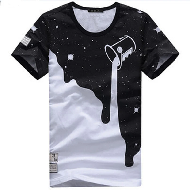 Milk T Shirt Printed 3D Designer Clothing Tshirt XXL Men Cotton Short Sleeved Luxury Brand T