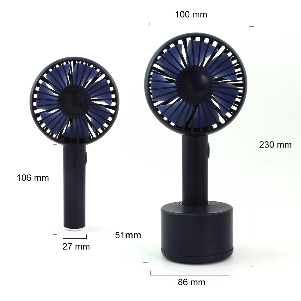 Mini USB Cooling Shaking Head Fan Rechagable Cooler Gadget Ventilador Electronic Fan Handheld 5 Speeds Portable Office Gadgets