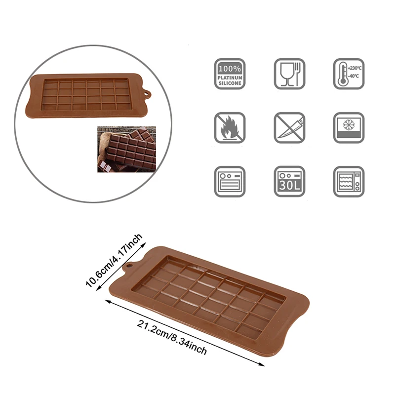 1 шт. 24 даже квадратная силиконовая форма для шоколадного фондана торт CookieMold Сахар ремесло украшения торта помадка поршень резак режим инструменты