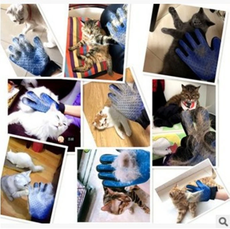 Модные перчатки для кошек, Груминг за домашним животным собачьим волосом, щетка для удаления волос, расческа, перчатка для домашних собак, чистящая Массажная перчатка для домашних животных