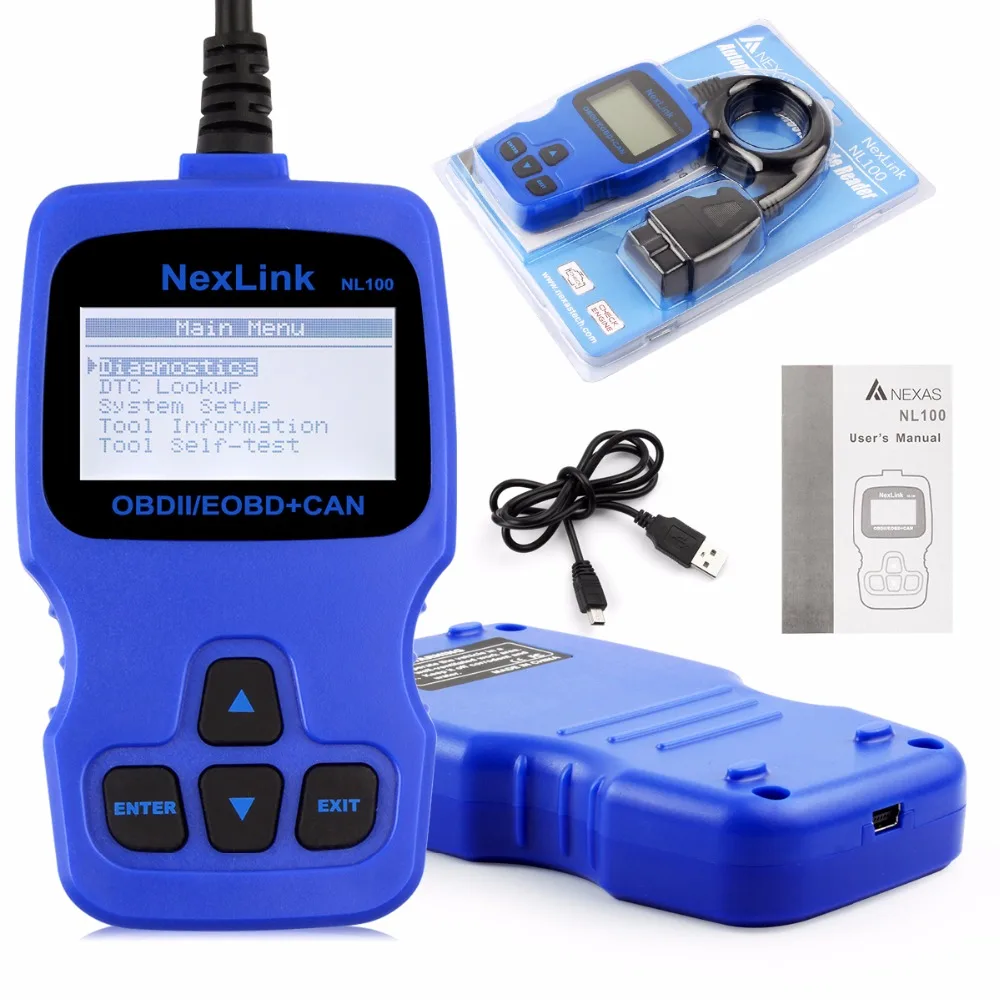 NexLink NL100 OBD2 Auto Diagnostic Scanner EOBD JOBD Engine Analyzer