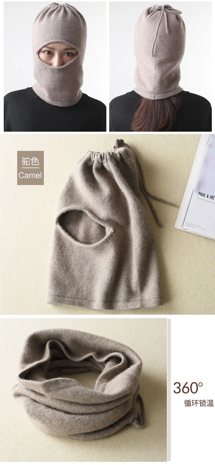 YUNSHUCLOSET women New pattern Cashmere scarf Neck hats 8 kinds of color Higt quality free shipping