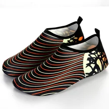 Новинка; Летняя мужская и женская водонепроницаемая обувь; пляжные шлепанцы без застежки; сандалии для аквапарка