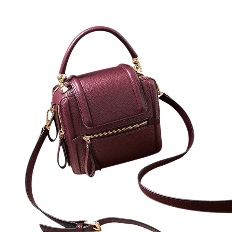 Novelty and exquisite small and exquisite Genuine Leather bags famous brands women handbags zip fasteners women messenger bags