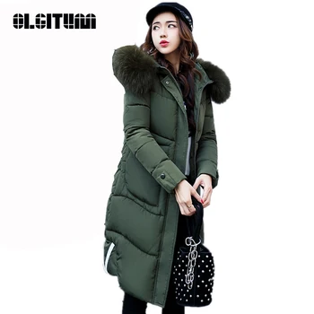 

OLGITUM Women Winter Coat Jacket Warm Parkas Female Overcoat High Quality Quilting Parka Cotton Coat 2020 Collection CC265