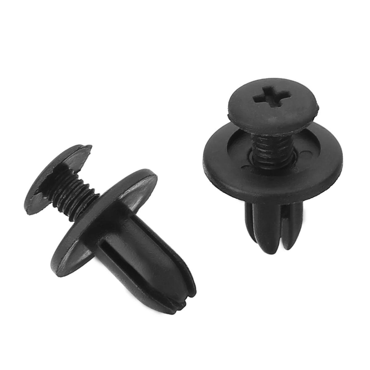 100Pcs/set 6mm Car Plastic Rivets Bumper Fender Retainer Fastener Push Clips Pin for Motorcycle Buses Cars Trains Planes
