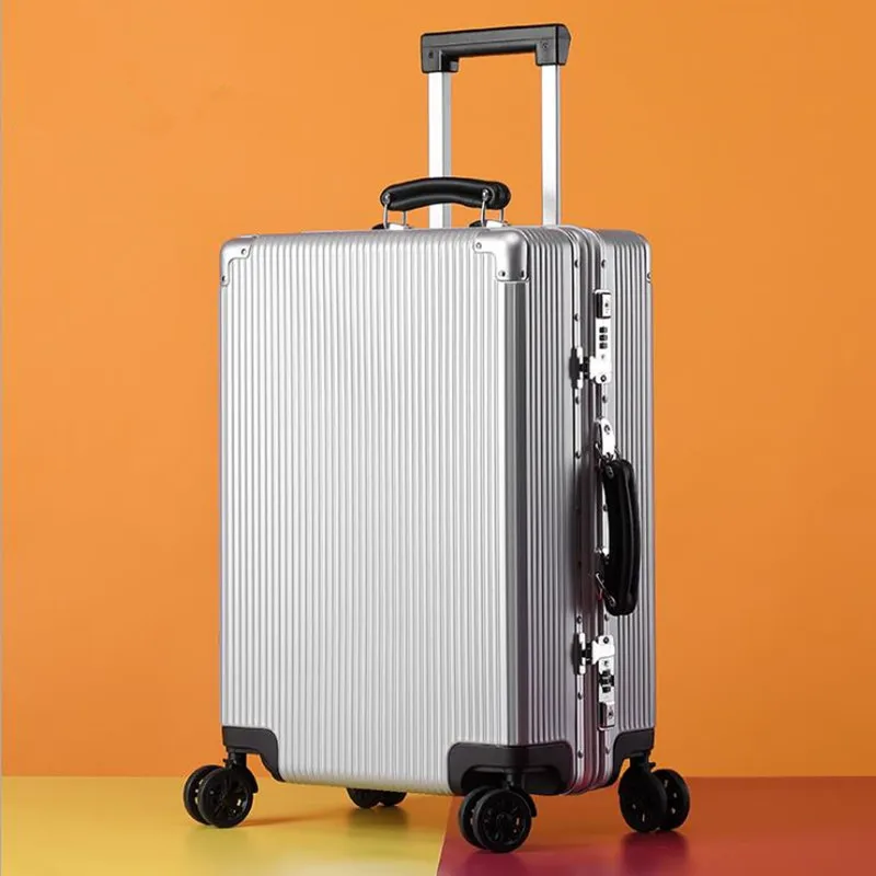 

DOODOO 20/24 inch Aluminum Rolling Luggaha Boarding Spiner Wheel Suiticase valise ABS Trolley mala de viagem koffer dxl1012
