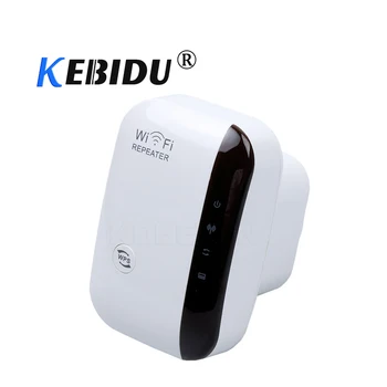 

kebidu WiFi Repeater 802.11N/B/G Network Router Range 300Mbps Signal Antenna Booster Amplifier Expander Wireless LAN Adapter